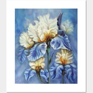 Irises Oil Painting Posters and Art